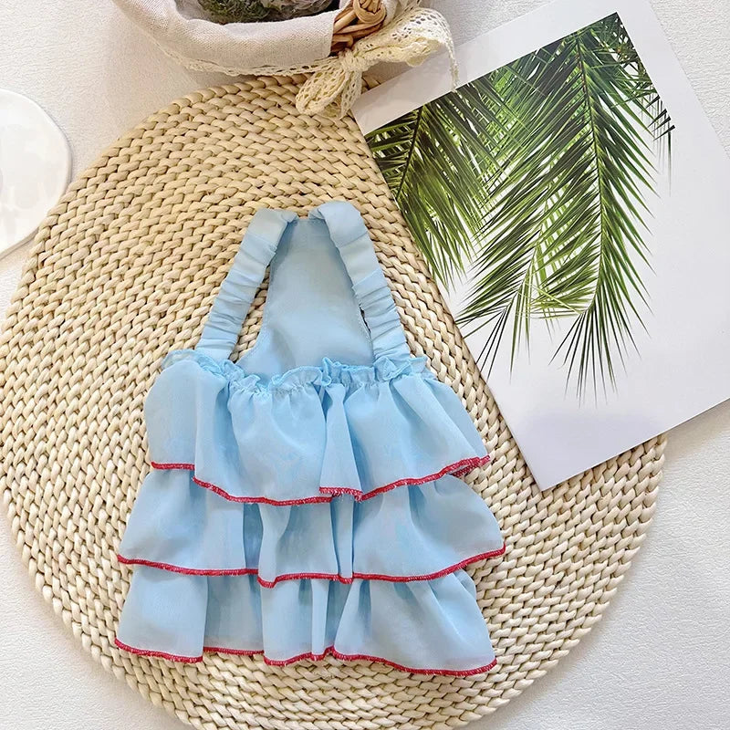 Dog Summer Dress Cat Skirt Pet Clothing Chihuahua Teddy Skirt Puppy Cat Princess Apparel Cute Puppy