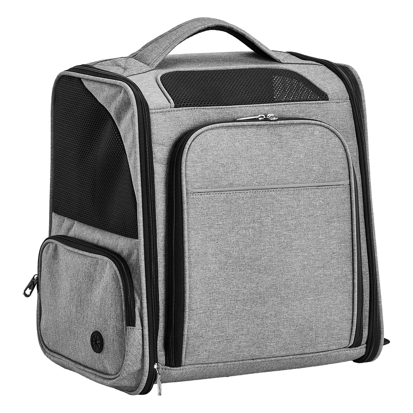 Breathable Pet Cat Carrier Backpack Foldable Pet Carrier Transport Travel Bag Expandable Large Capacity