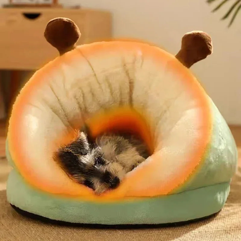 Warm Small Dog Kennel Bed Breathable Dog House Cute Slippers Shaped Dog Bed Cat Sleep Bag Foldable