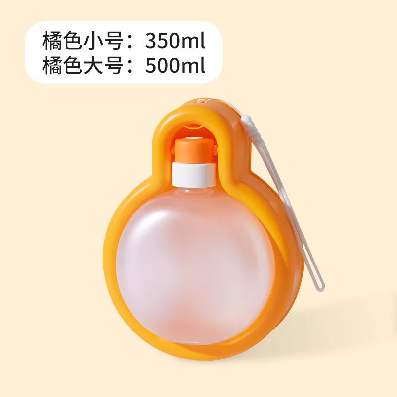 350/500ml Outdoor Portable Dog Water Bottle Pet Drinking Bowl for Dogs Cats Foldable Puppy Water