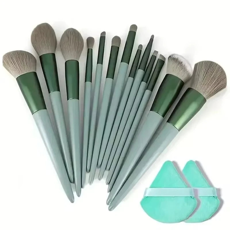 13pcs Makeup Brush Brushes Set Cosmetic Makeup Sponge Makeup Brush Beauty Tool Eyeshadow Blush Professional