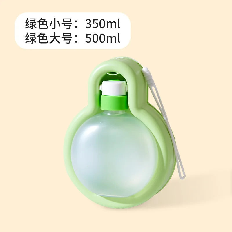 350/500ml Outdoor Portable Dog Water Bottle Pet Drinking Bowl for Dogs Cats Foldable Puppy Water