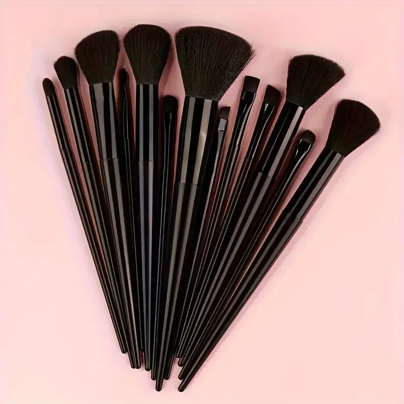 13PCS Makeup Brushes Set Eyeshadow Foundation Highlighter Blush Concealer Female Soft Beauty Tool Puff Beauty S