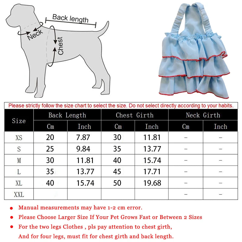 Dog Summer Dress Cat Skirt Pet Clothing Chihuahua Teddy Skirt Puppy Cat Princess Apparel Cute Puppy