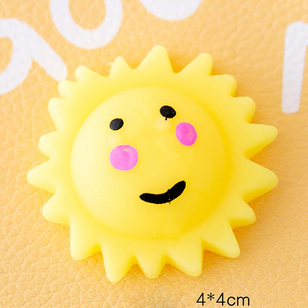 TPR Soft Glue Decompression Toys Cartoon Random Style Antistress Toy Portable Game Props Elastic Mini Soft
