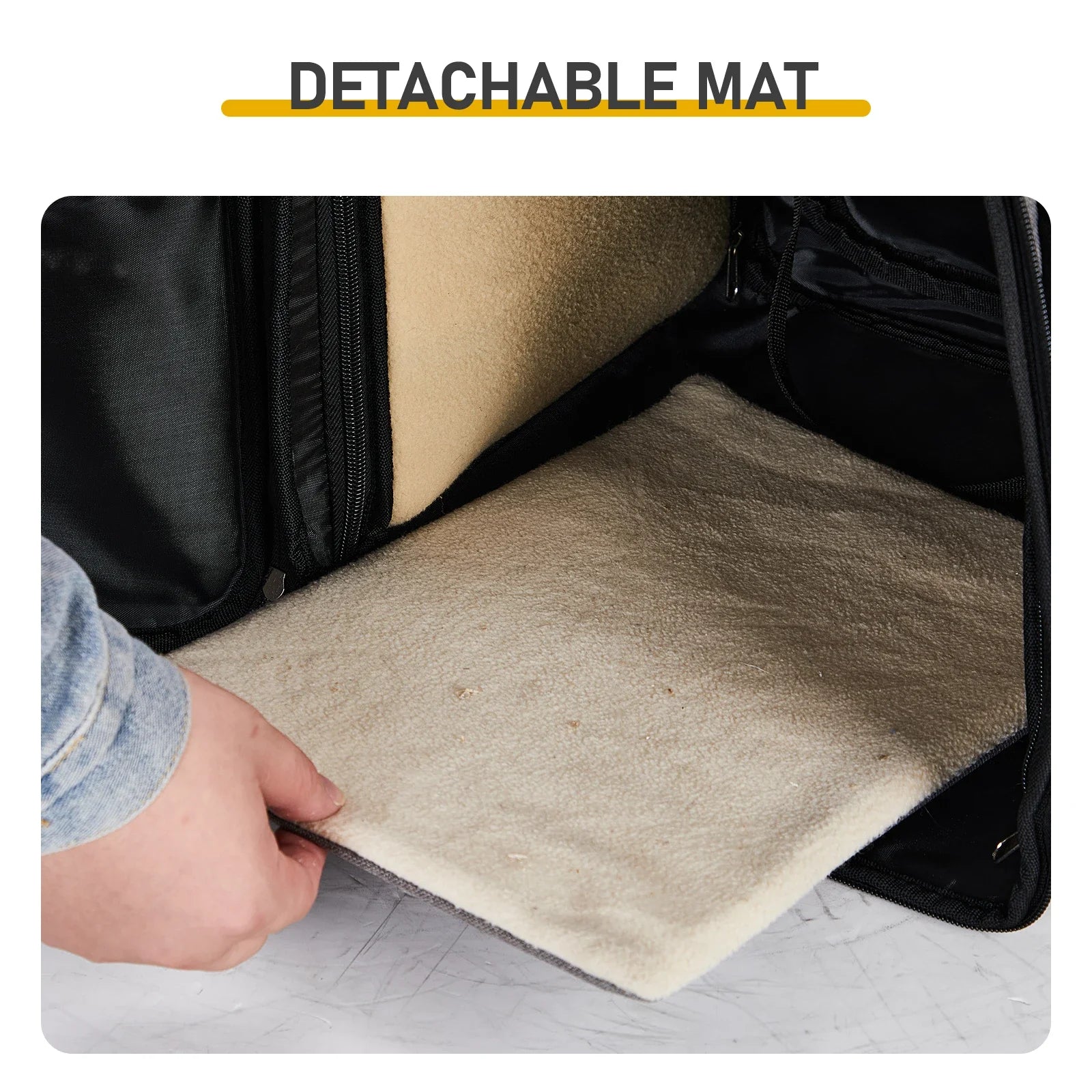 Breathable Pet Cat Carrier Backpack Foldable Pet Carrier Transport Travel Bag Expandable Large Capacity