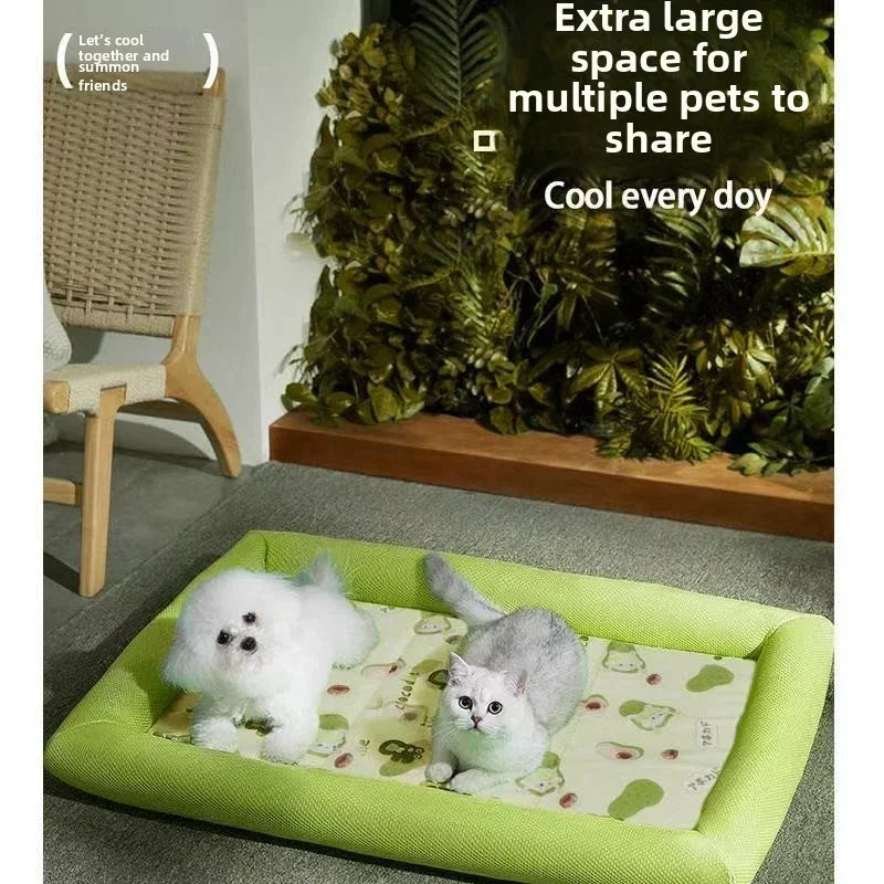 Cooling Puppy Bed Summer Dog Supplies Mat Accessory for Small Breeds Dogs Medium Pet Large Beds Sofa