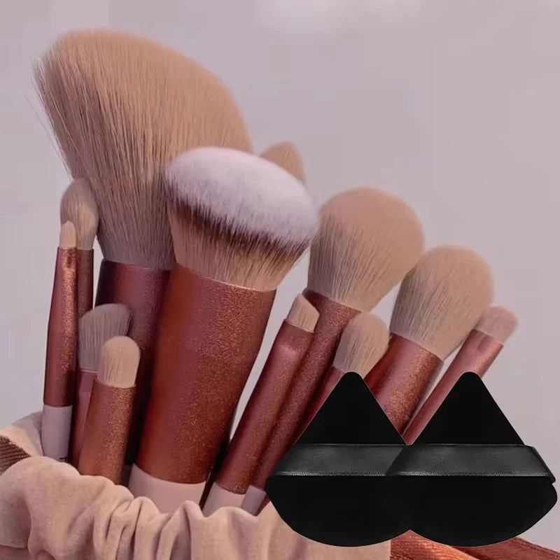 13pcs Makeup Brush Brushes Set Cosmetic Makeup Sponge Makeup Brush Beauty Tool Eyeshadow Blush Professional