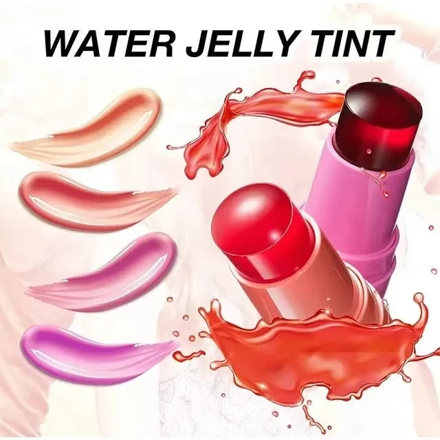 3-in-1 Milk Jelly Tint Facial Blusher Wand Moisturized Long Lasting Matte Rouge Cheek Contour Lipstick