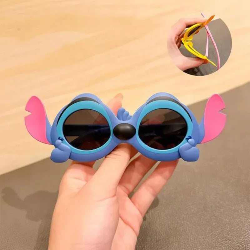 Disney Cartoon Stitch Sunglasses Kawaii Lilo & Stitch Y2K Polarized Soft Glasses UV400 Outdoor Goggles